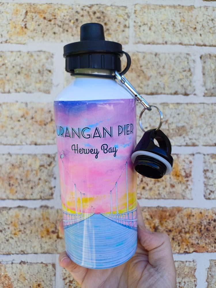 Peaceful Pier 600ml Aluminium Water Bottle