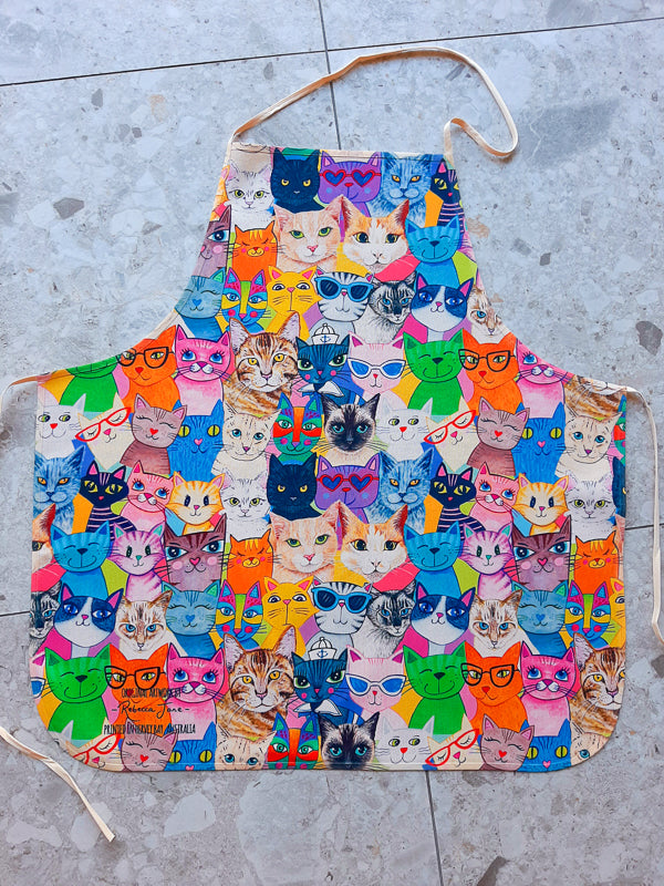 Colourful Cats Apron