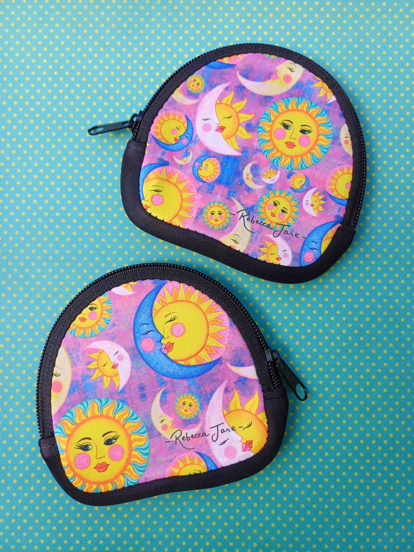 Moon, Sun & Kisses Coin Pouch