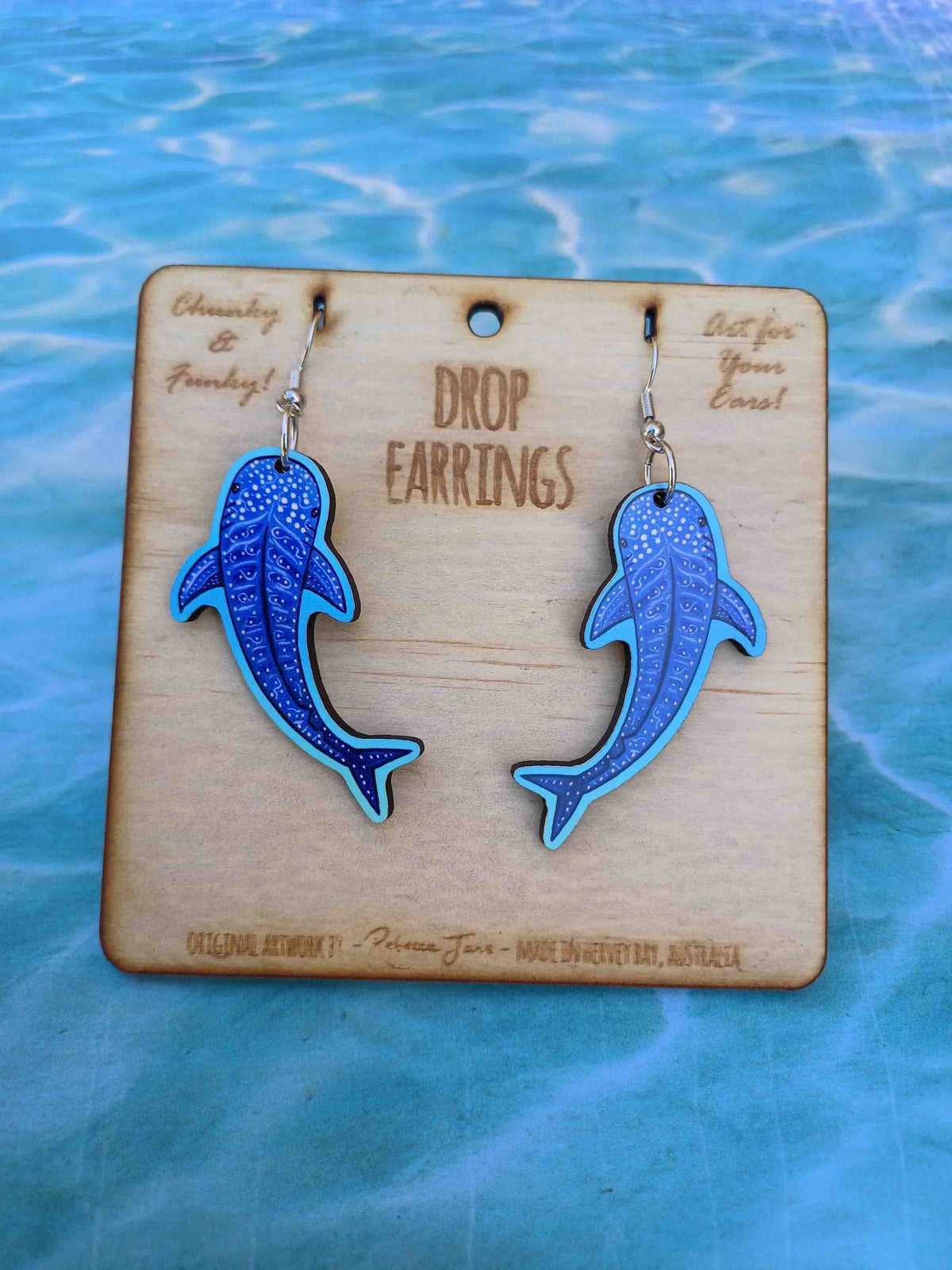 Whale Shark Wishes Drop Earrings