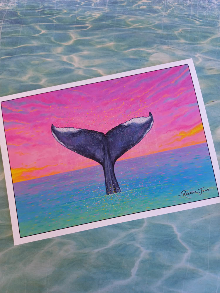 Whale Confetti Greeting Card