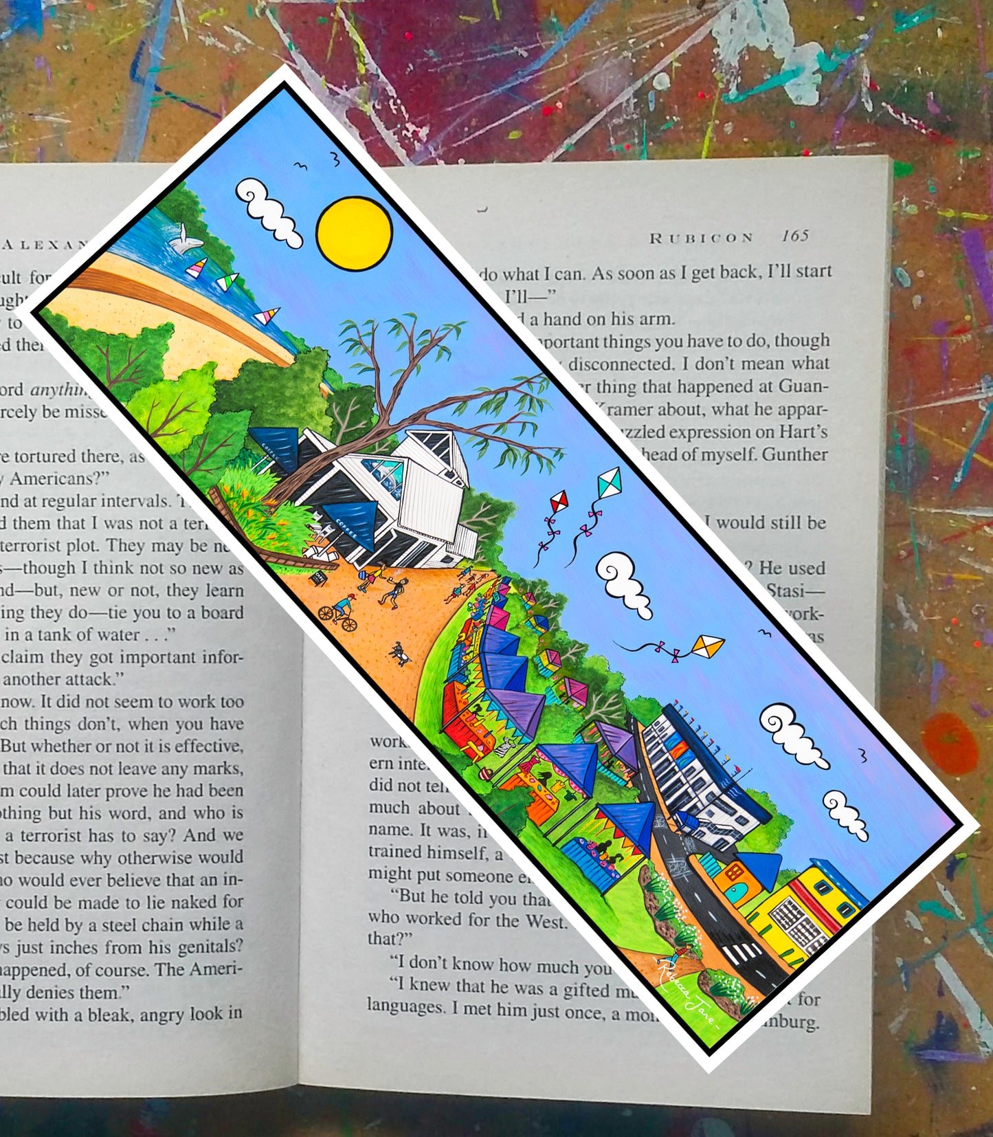 Pier Market Sun & Kites Bookmark