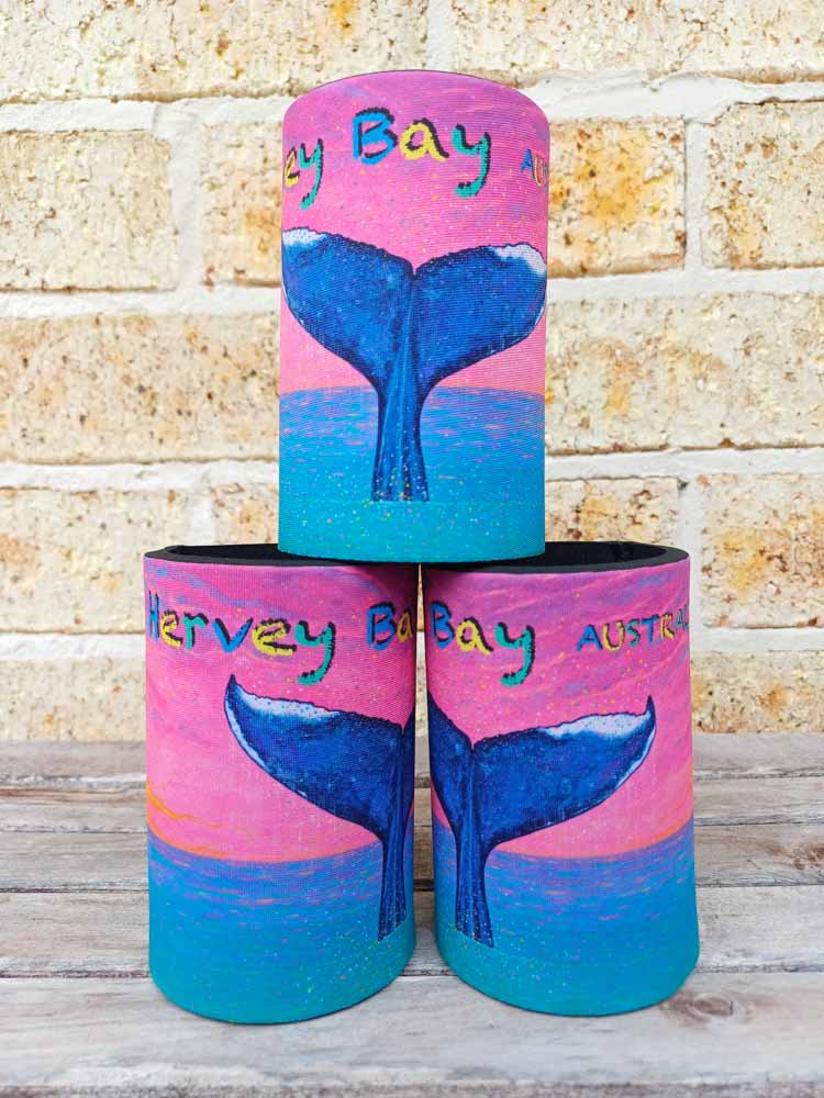 Whale Confetti Stubby Cooler