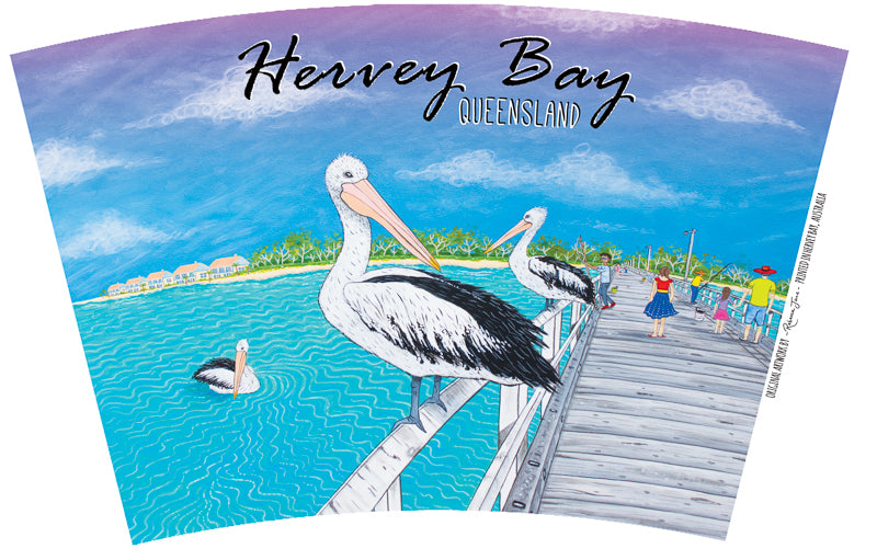 Pelicans on the Pier Travel Mug - Stainless Steel