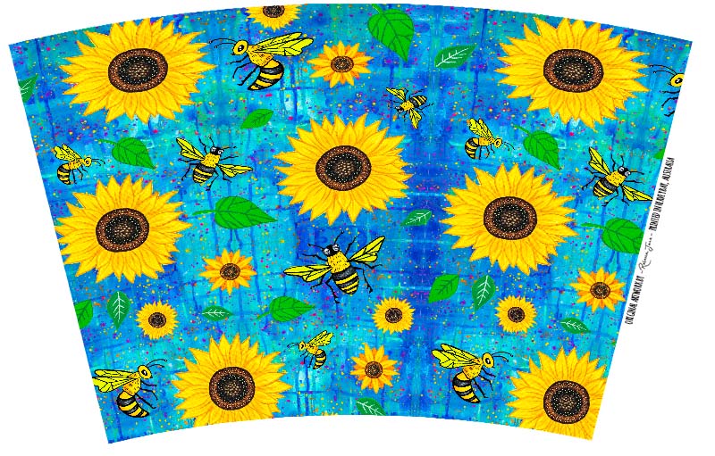 Sunflowers n Bees Travel Mug - Stainless Steel