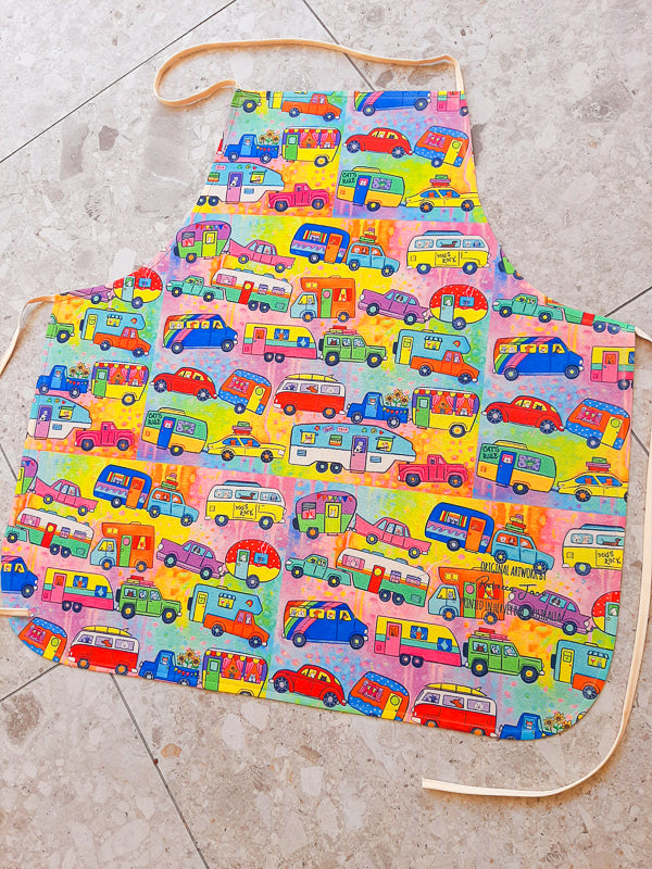 Rainbow Road Trip Apron