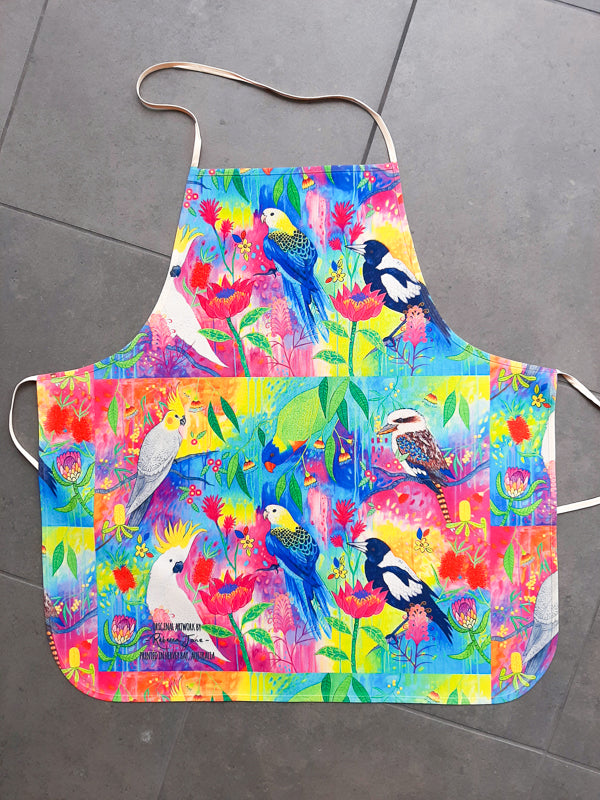 Springtime Birds & Blooms Apron