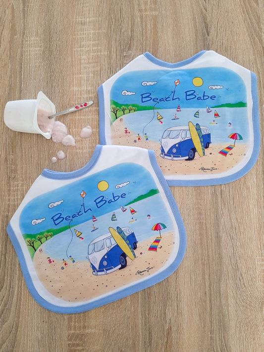 Beach Kombi Baby Bib