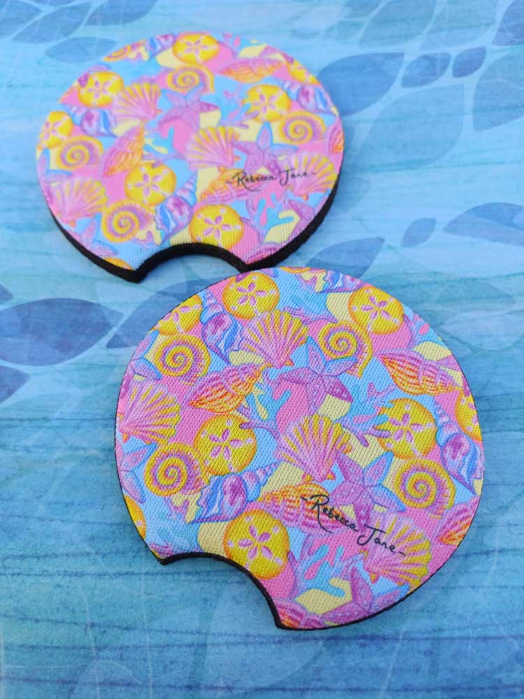Seashells Car Coaster