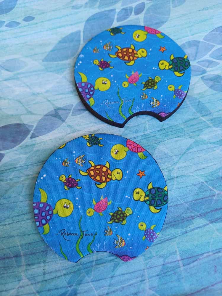Happy Turtles Car Coaster