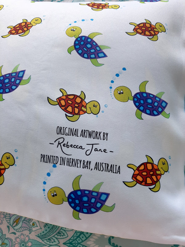 Happy Turtles Cushion Cover