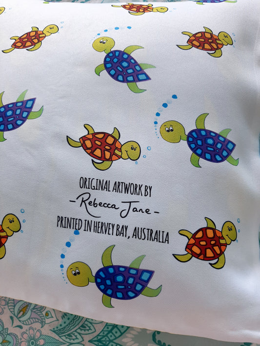Happy Turtles Cushion Cover