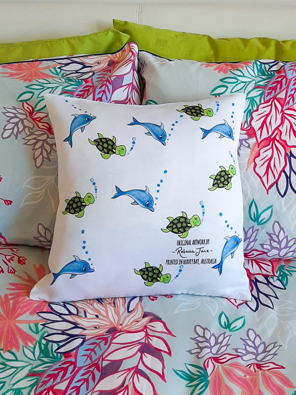 Beach Huts Cushion Cover
