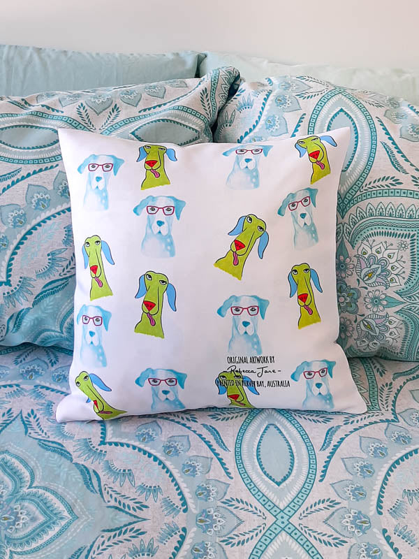 Dashing Dogs Cushion Cover