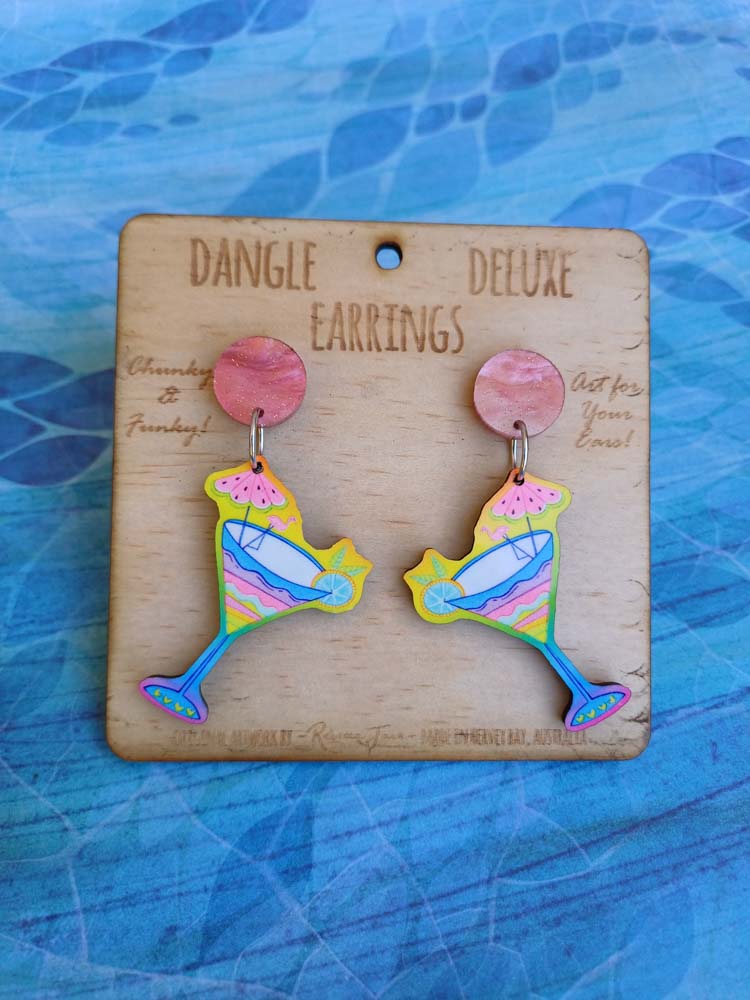 Cocktail Dangle Deluxe Earrings