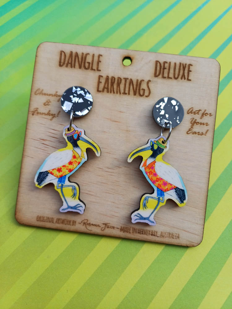 Ibis Dangle Deluxe Earrings