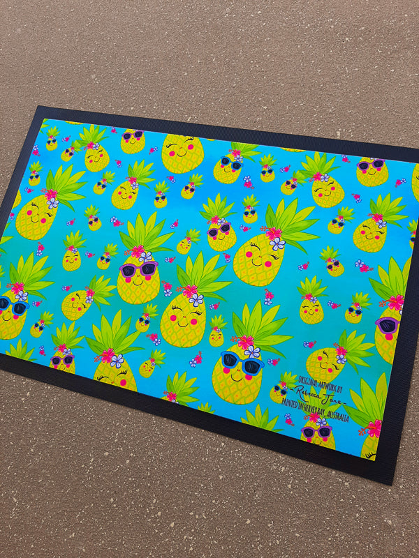 Sweet Pineapples Door Mat