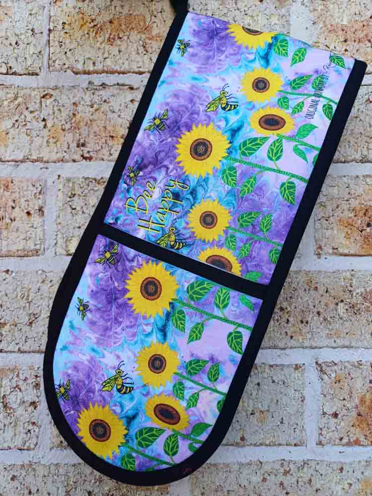 Bee Happy Double Oven Mitt