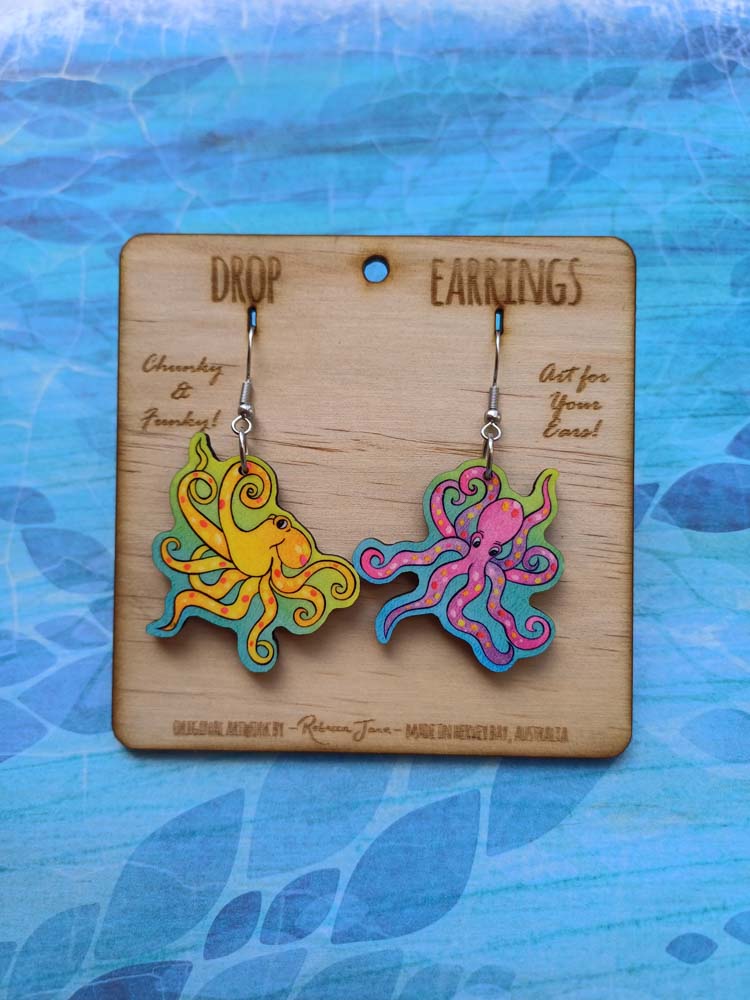 Octopus's Garden Drop Earrings