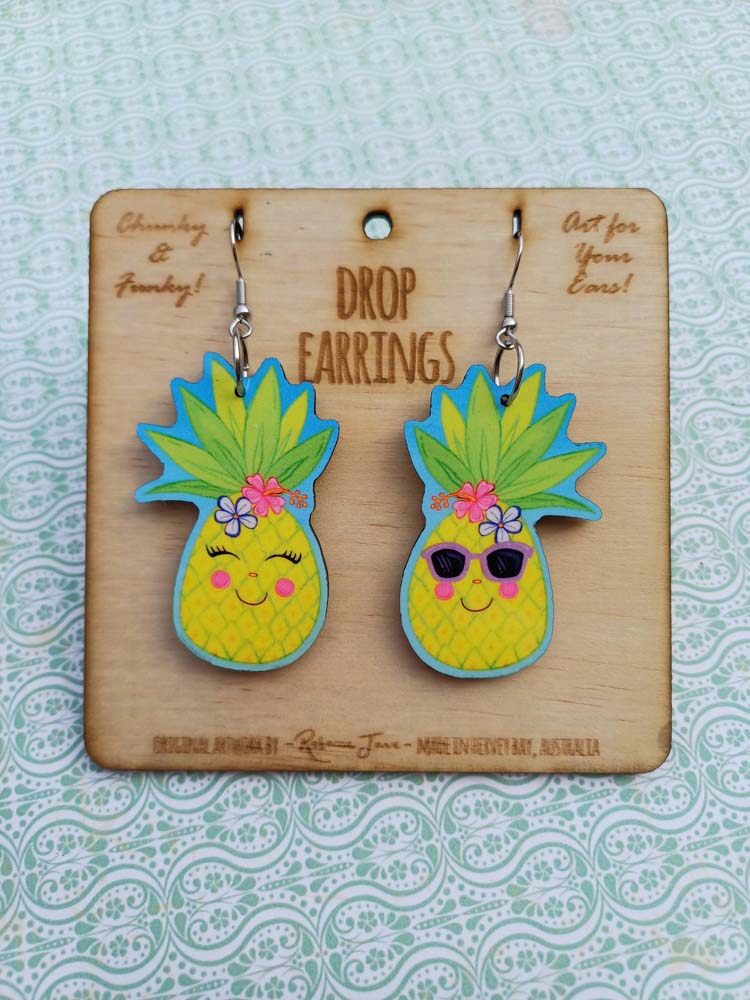 Sweet Pineapples Drop Earrings