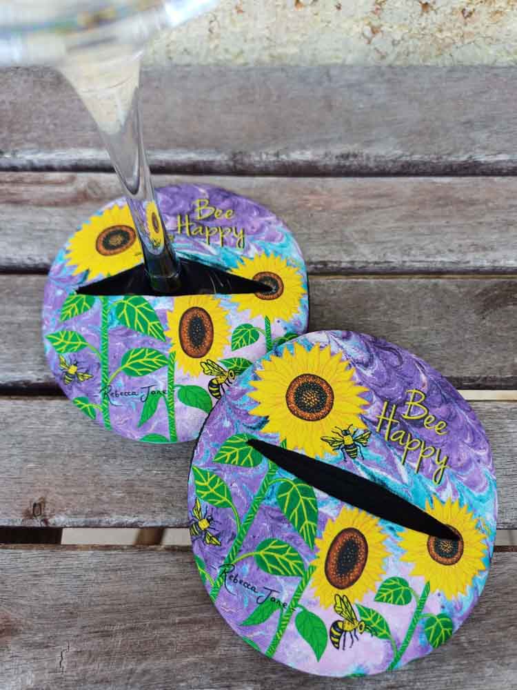 Bee Happy Glass Slipper