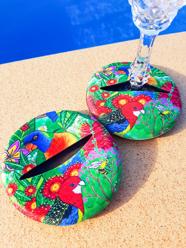 Natives Rainbow Lorikeets Glass Slipper