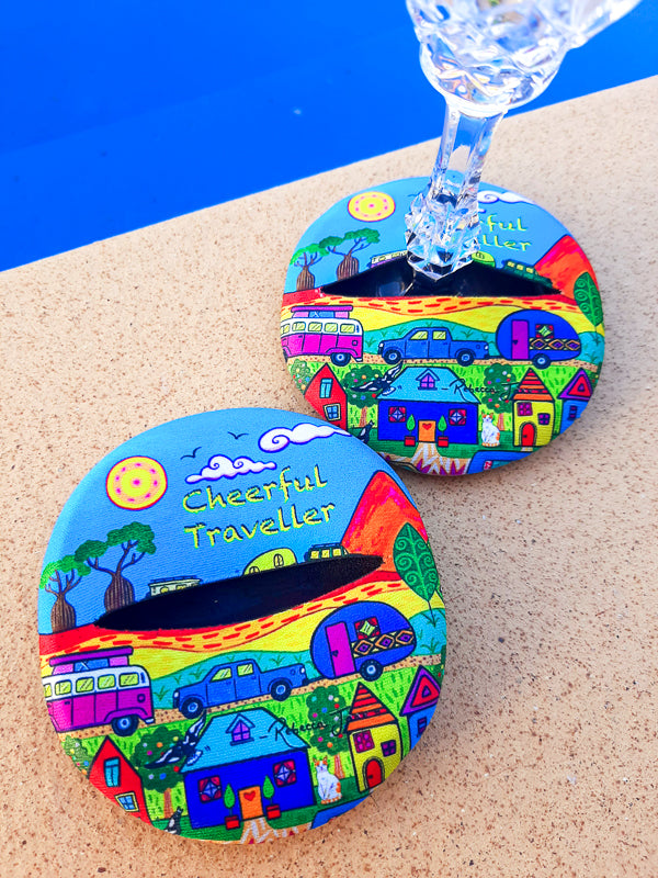 Summer Holiday Cheerful Traveller Glass Slipper