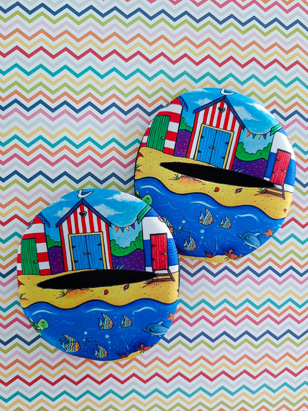 Beach Huts Glass Slipper