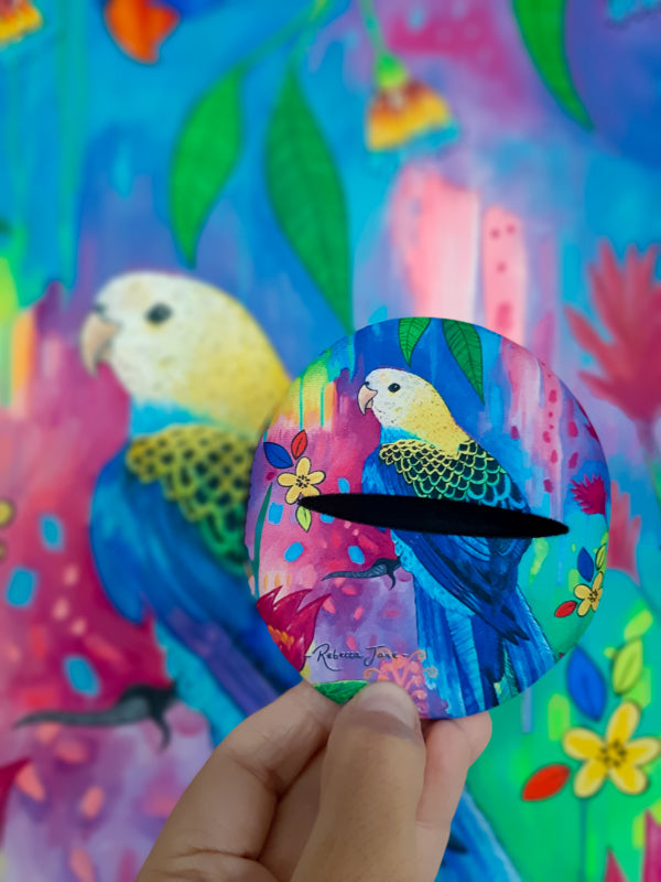 Pale Headed Rosella Glass Slipper