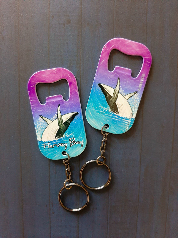 Breaching Whale Keyring Bottle Opener
