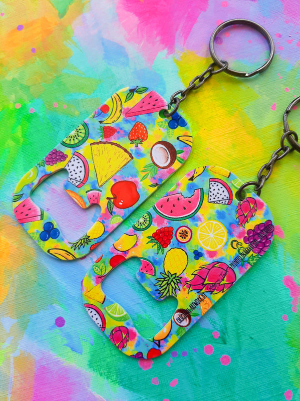 Fruit Salad Keyring Bottle Opener