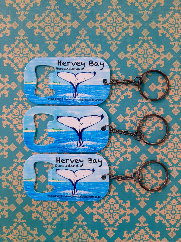 Whale Tail Keyring Bottle Opener