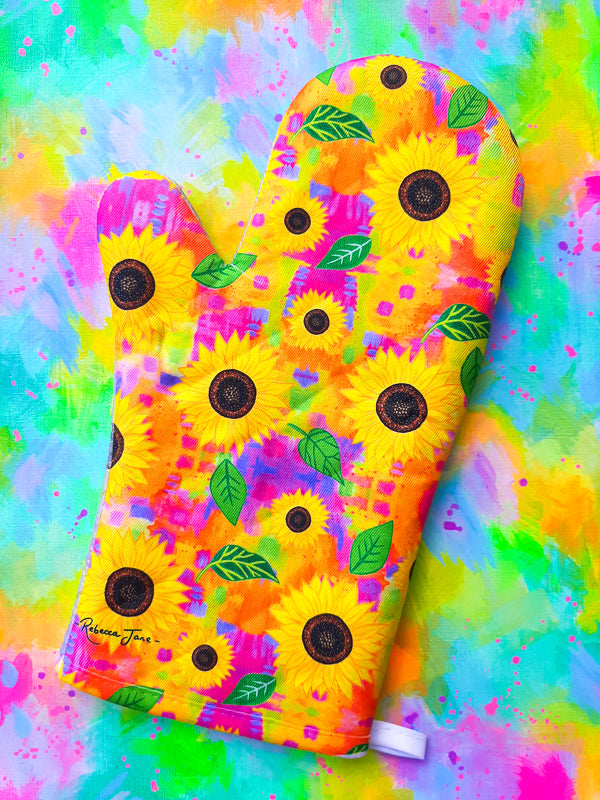Sunflower Dreaming Oven Mitt