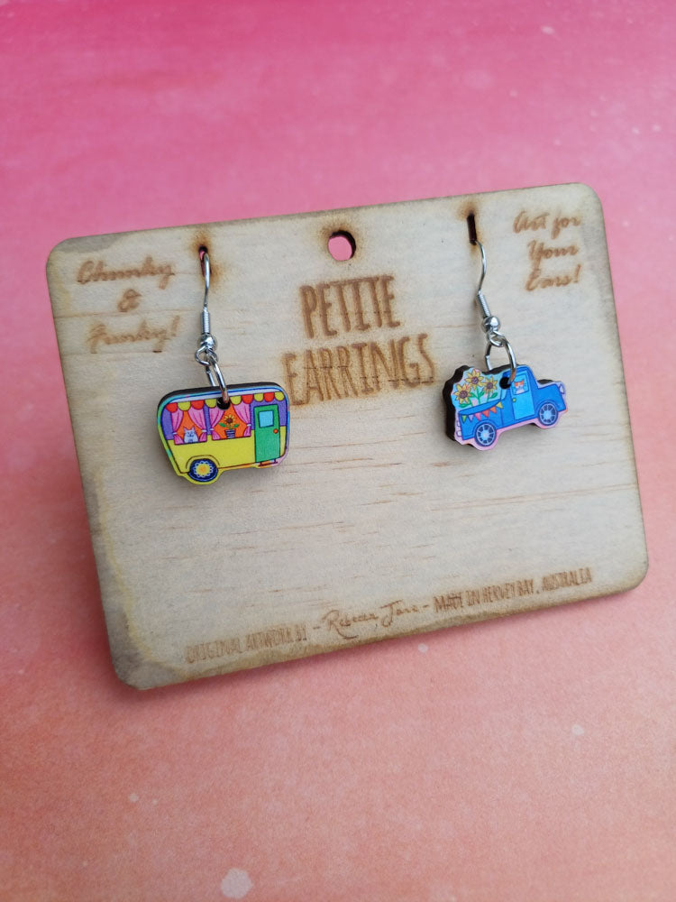 Ute & Caravan Petite Earrings