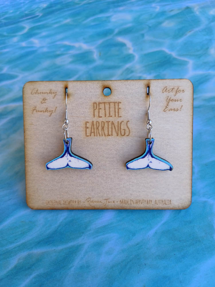 Whale Tail Petite Earrings