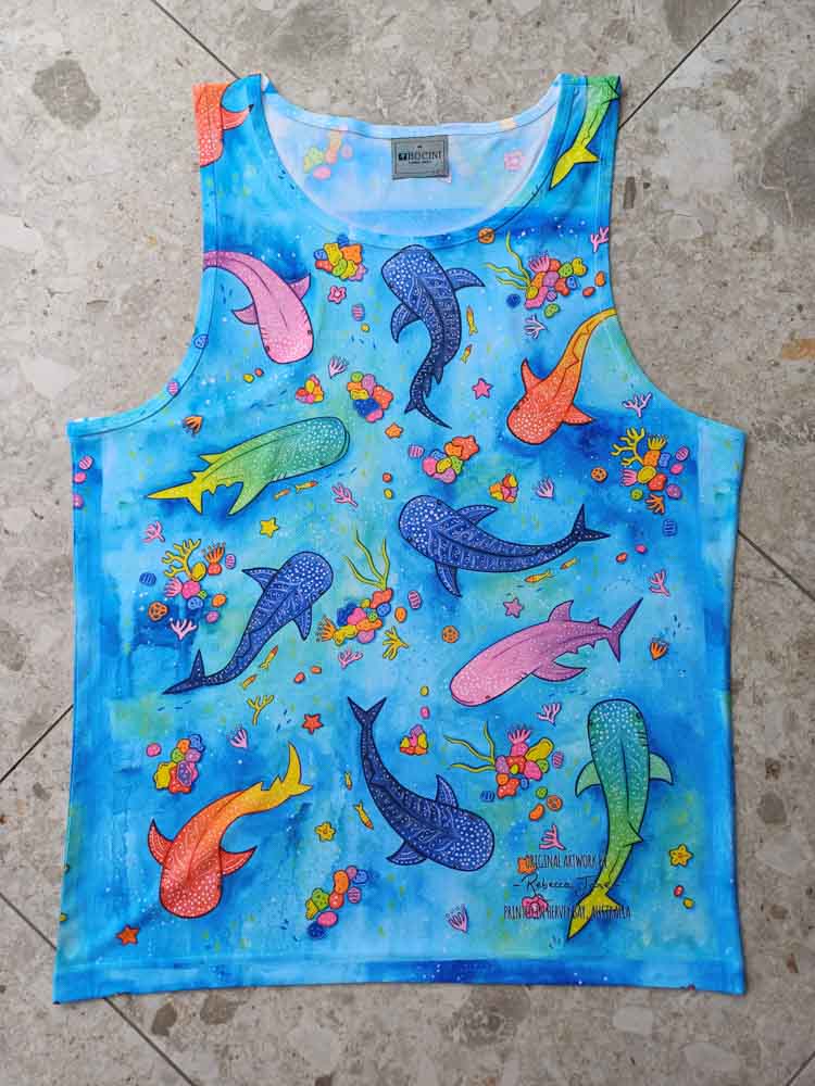 Whale Shark Wishes Singlet