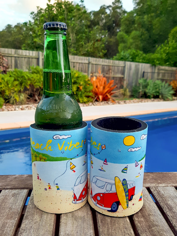Beach Kombi Stubby Cooler