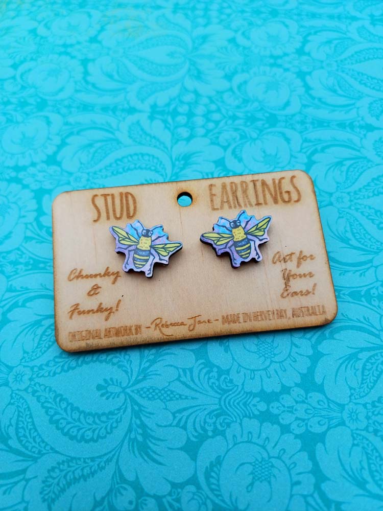 Bee Happy Stud Earrings