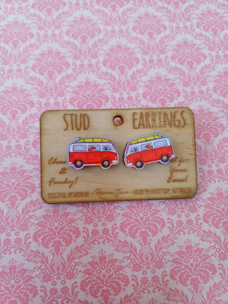 Pet Kombi Stud Earrings