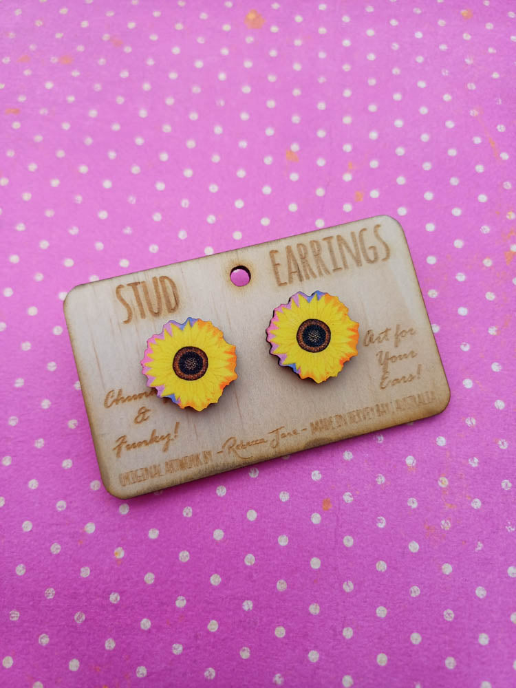 Sunflower Dreaming Stud Earrings