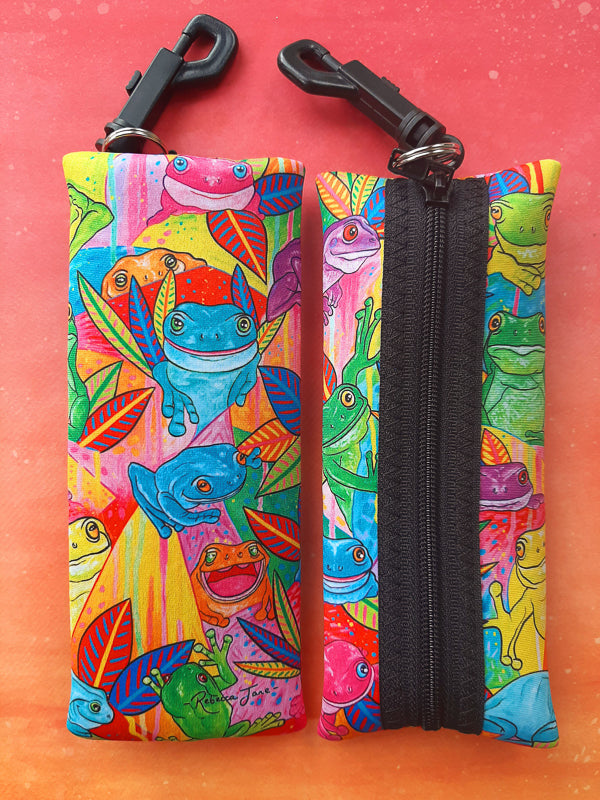 Frog Moods Sunglass Case