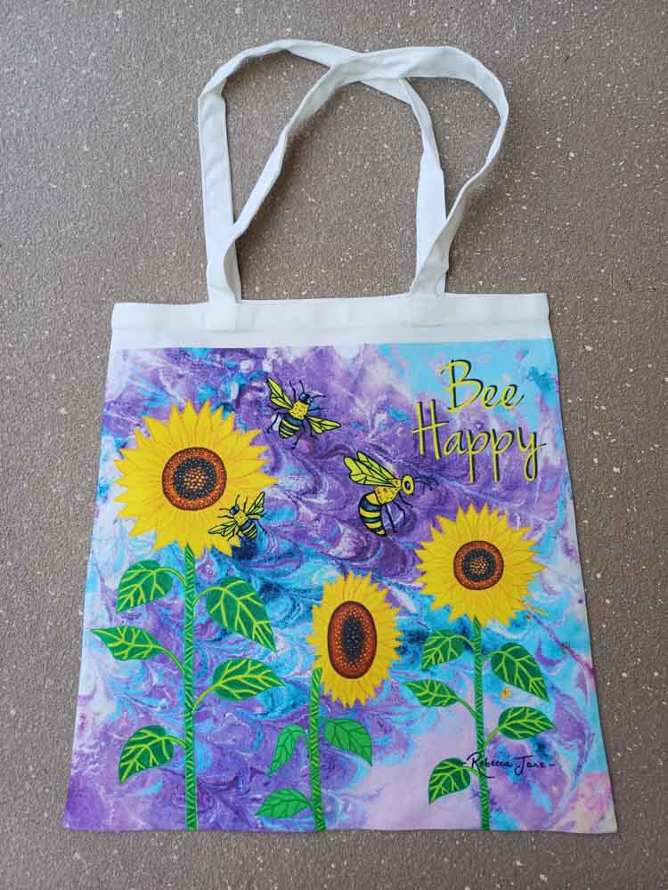 Bee Happy Tote Bag