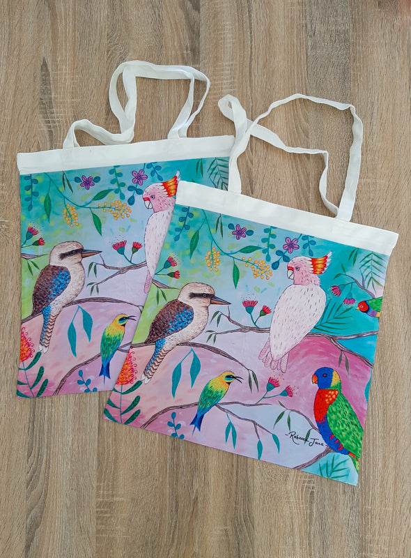 Colourful Birds of Australia Tote Bag