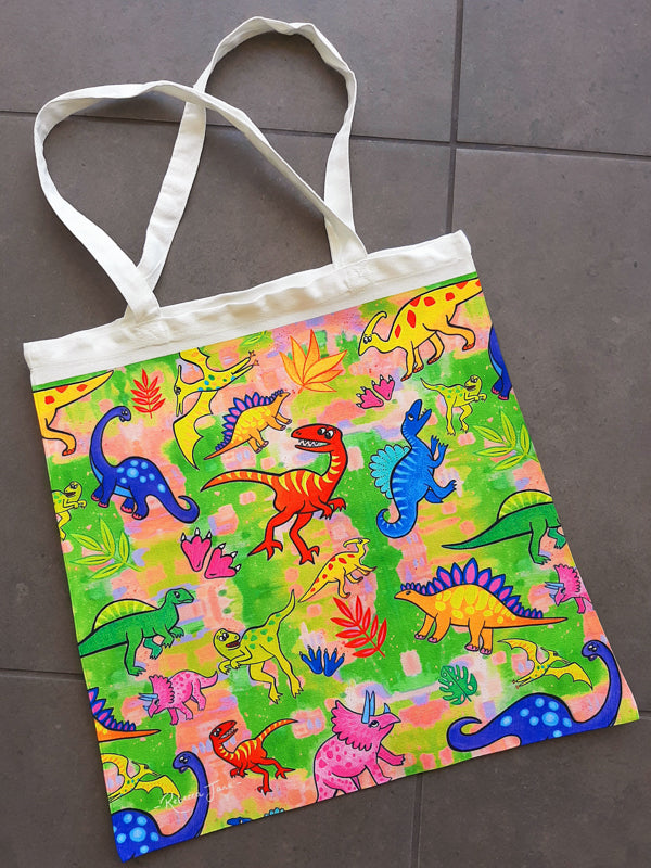 Delightful Dinos Tote Bag
