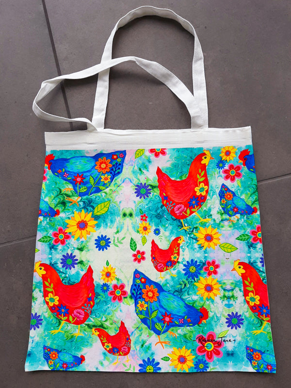 Garden Chooks Tote Bag