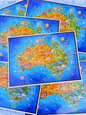 The Great Australian Map Postcard