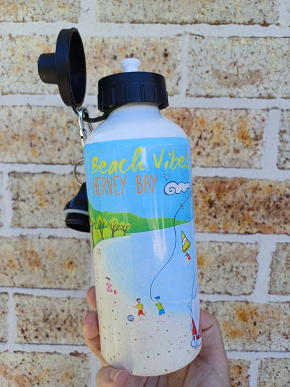 Beach Kombi 600ml Aluminium Water Bottle