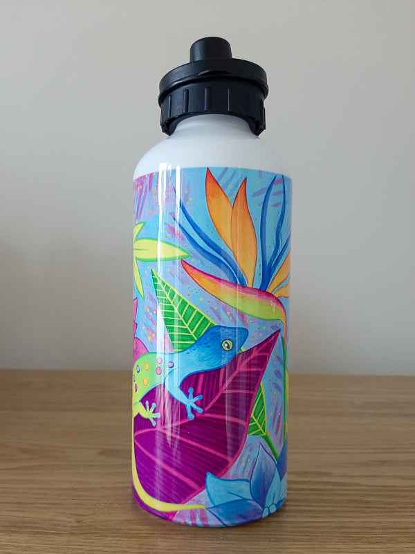 Groovy Gecko 600ml Aluminium Water Bottle