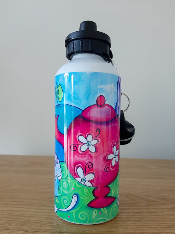 Tea Party 600ml Aluminium Water Bottle