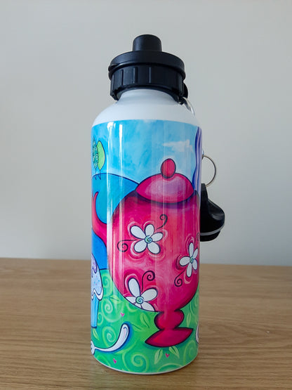 Tea Party 600ml Aluminium Water Bottle